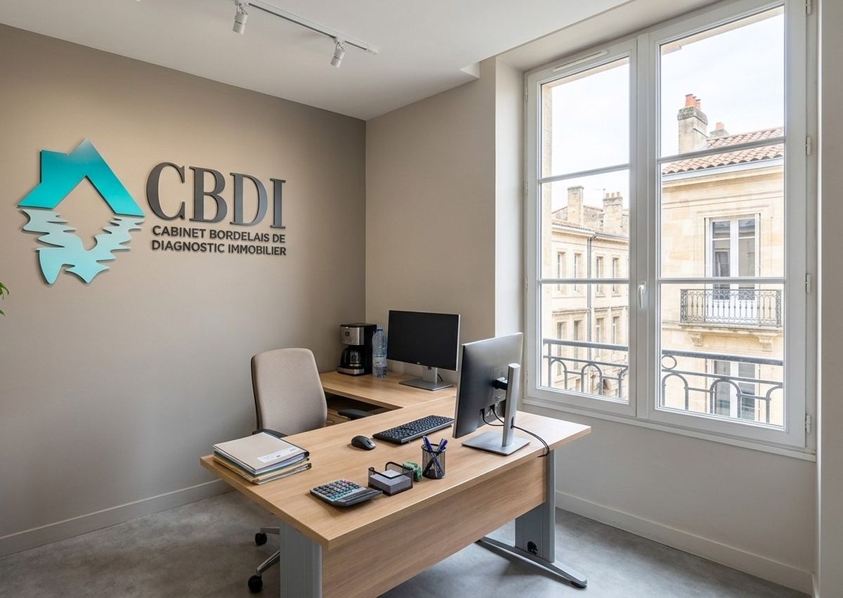 Bureau du Cabinet Bordelais Diagnostic Immobilier